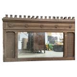 Eastlake Inspired Carved Victorian Style Mirror.