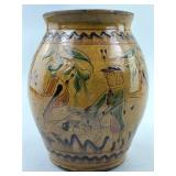 Greg Shooner Pottery PA Dutch Redware Jar.
