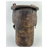 19th C. Wooden Conestoga Wagon Tar Bucket.