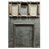 Pair of Folk Art Tramp Hobo Art Picture Frames.