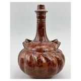 Rare Pennsylvania Redware Pottery Vase.