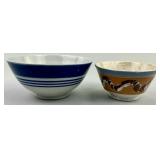 19th C. English Earthenware & Mochaware Bowls.
