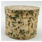 Early Christmas Papier Mache Shaker Pantry Box.