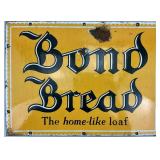 1920-30s Porcelain Enamel Bond Bread Sign.