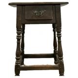 Early Jacobean Wooden Side Table.