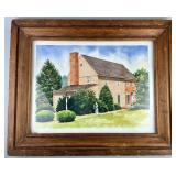 Lancaster Native Ralph Lindsay Framed Watercolor.