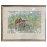 Miller "Hancock Maine Lobster Pound" Pastel.