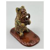 Breininger Pottery Pennsylvania Redware Dog.