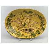 Breininger Pottery Redware Bicentennial Platter.