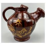 Breininger Pottery PA Redware Water Jug.