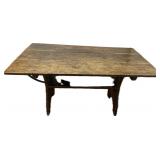Nice Early 19th C Farmhouse Bench Table.