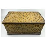 Annville Pa Sponge Painted Folk Art Mini Chest.