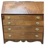 19th C Federal Antique Slant Front Desk.