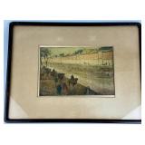 Charles Bartlett "The Imperial City Wall" Etching.