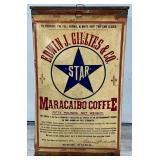 Edwin J Gillies & Co "Star" Maracaibo Coffee Bin.