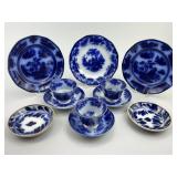 11pc Flow Blue Wedgwood Ironstone China.