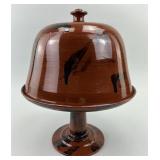 Breininger Pottery PA Redware Cake Stand.