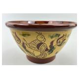 1993 Breininger Pottery PA Redware Bowl.