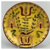 1972 Breininger Pottery PA Redware Charger.