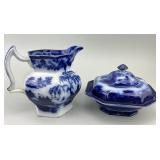 19th C. English Staffordshire Blue Transferware.