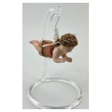 German Composition Angel Christmas Ornament.