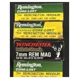 Remington & Winchester 7mm REM MAG Ammo.