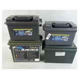 4 Plastic Ammo Cans.