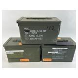 M2A2 Metal Ammo Cans (Lot of 3).