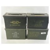 4 Metal Ammo Cans.