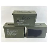M2A2 Metal Ammo Cans (Lot of 3).
