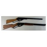 (2) Daisy Wooden Stocked BB Guns.