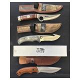 3 Fixed Blade Hunting Knives. NWTF.