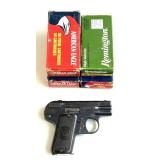 Belgium Semi .25 Pistol w/ Ammo**.
