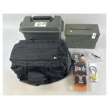 Ammo Cans, Field Duffle Bag, Gun Cleaning.