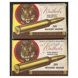 2 Boxes .300 Magnum Wetherby Ammo.