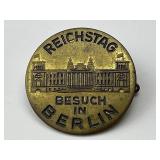 German Reichstag Besuch In Berlin Lapel Badge.