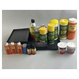 Gun Cleaning Solvent, Plumberï¿½s Putty, Powder.