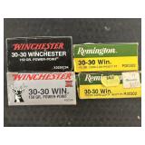Winchester & Remington 30-30 Win Ammo.