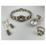 18KT & Sterling White Topaz Diamond Lagos Jewelry.