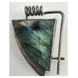 Sterling Silver Labradorite Pendant.