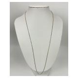 14KT Gold Box Chain Necklace.