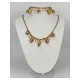 14KT Gold Seashell Charmed Bracelet & Necklace.