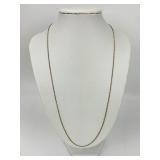 14KT Italian Gold Herringbone Chain Necklace.