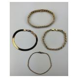 4 Sterling Silver Bracelets.