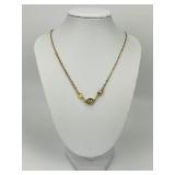 Gold Magnetic Medallion Pendant Necklace.