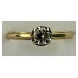 14KT Gold Diamond Engagement Ring.
