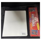 Sealed 1990 Score Football Cards and Binder.