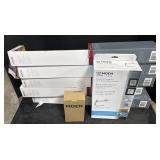 5 NOS Moen Towel Racks, Grab Bar, and Hook.