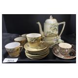 Hand Painted Nippon Tea Set and Japanese Tea Cup