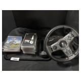 Logitech Gaming Wheel, PS3 and PSP Games.